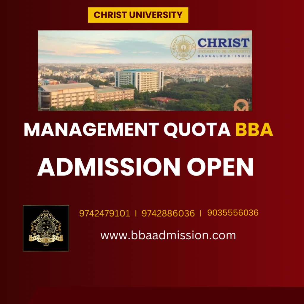 Christ College Admission in Management Quota BBA