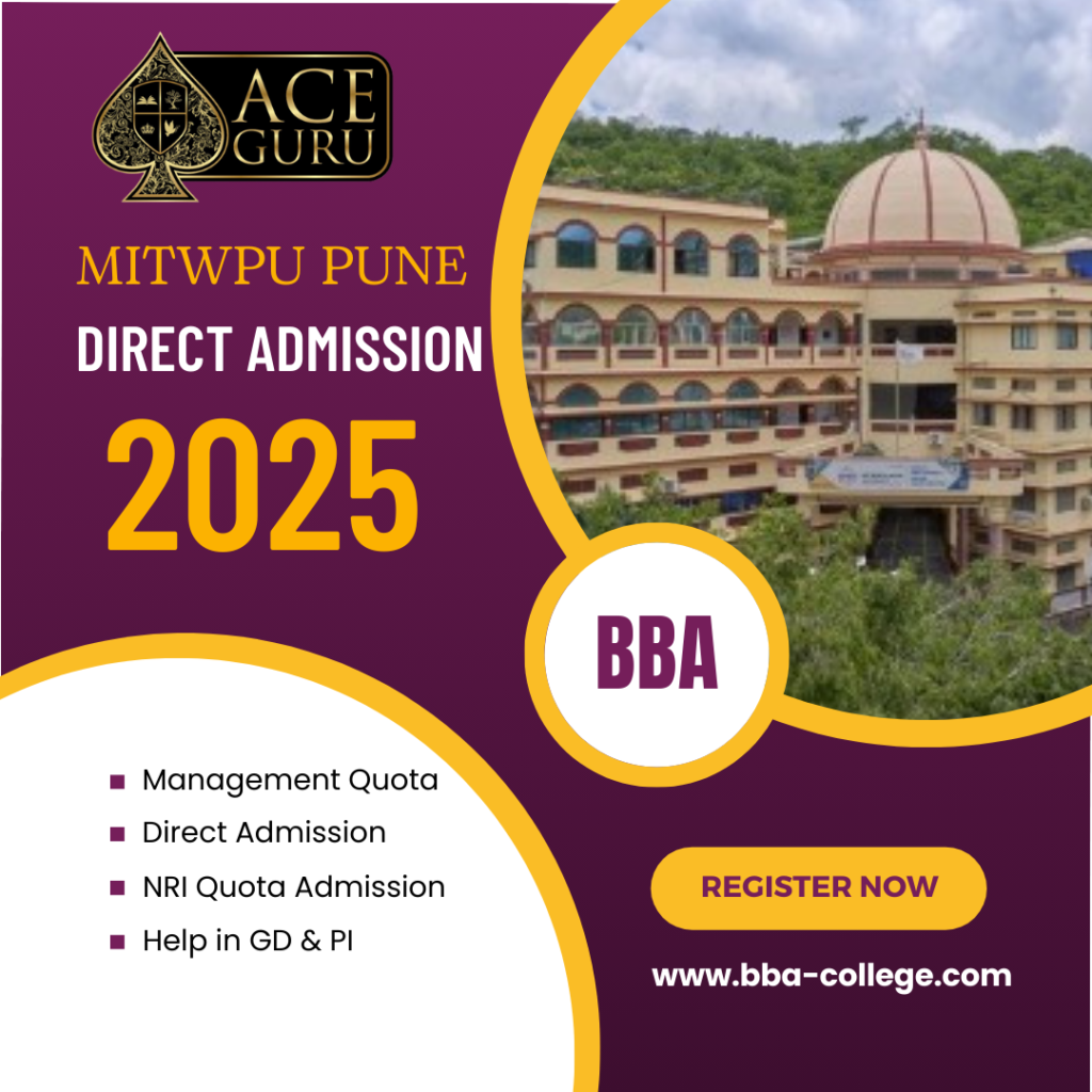 MITWPU Pune BBA Direct Admission in Management Quota.