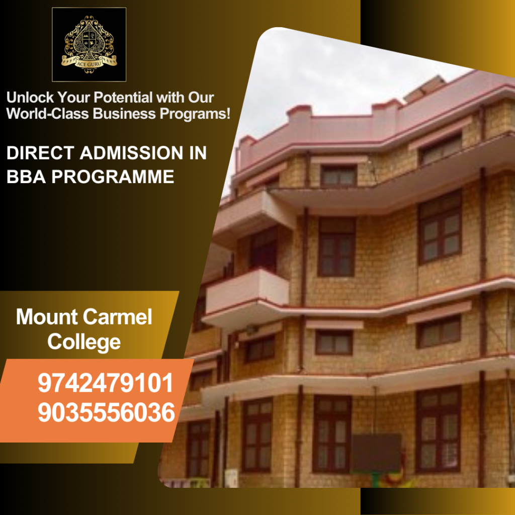 BBA Direct Admission 2025 in Mount Carmel College.