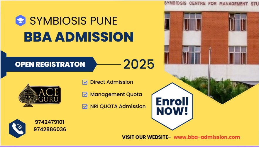 SCMS Pune Direct BBA Admission in Management Quota. 