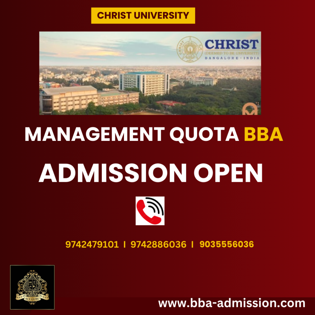 GET BBA Admission in CHRIST through Management Quota.