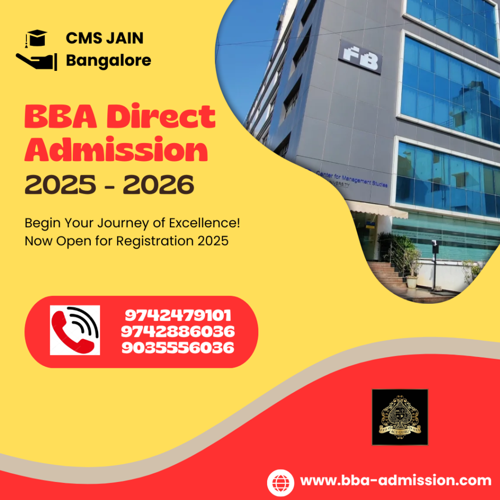 Direct Admission in JAIN BBA via Management Quota.