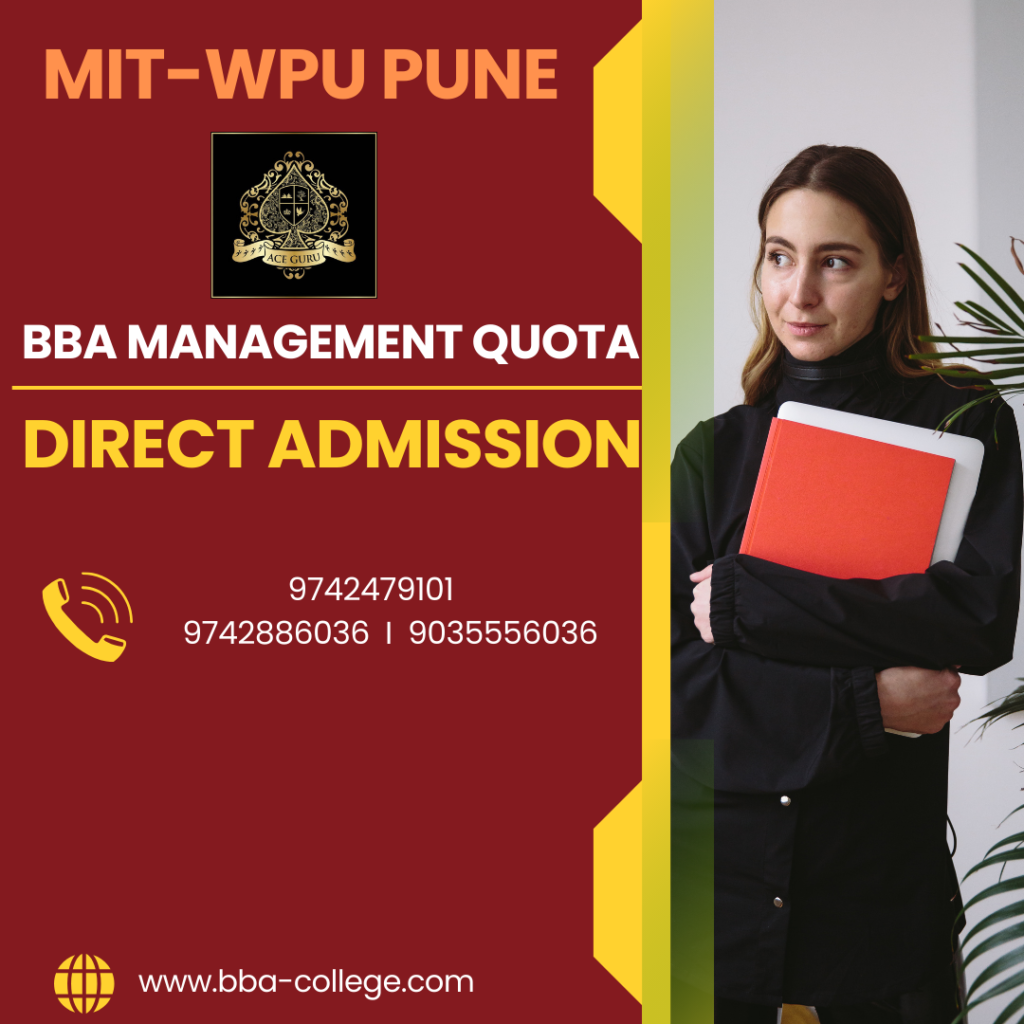 MITWPU Pune BBA Admission in Management Quota 2025. 