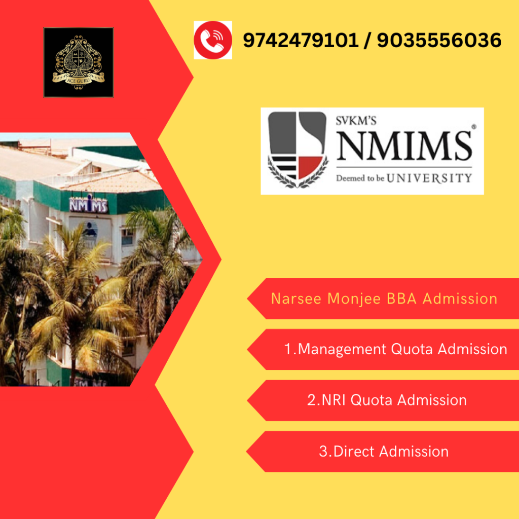 Narsee Monjee BBA Course Direct Admission.