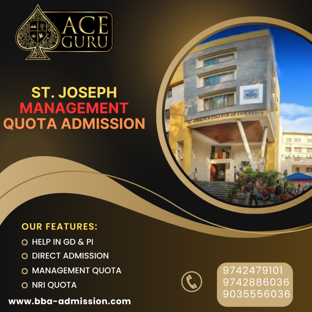 Direct Admission in St. Joseph BBA via Management Quota. 