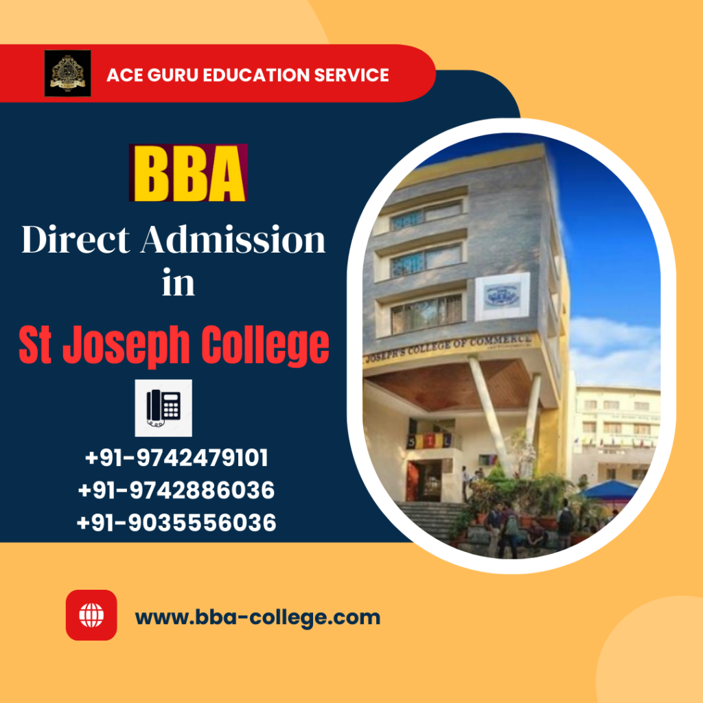 St. Joseph BBA Admission in Management Quota 2025. 