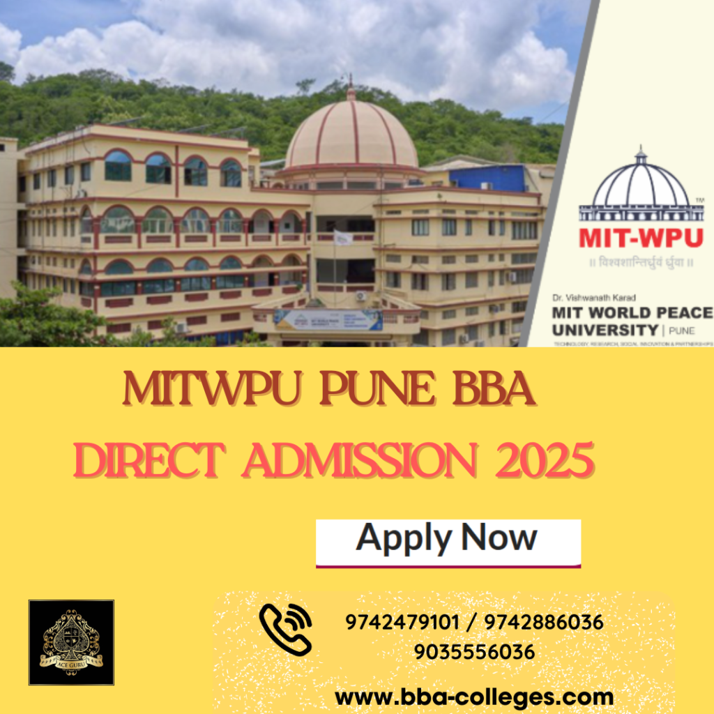 MITWPU Pune Direct Admission in BBA Management Quota. 