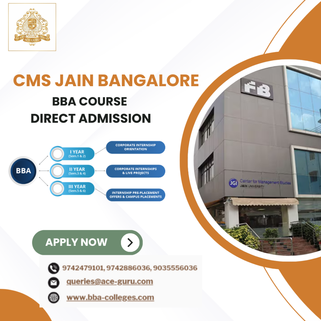 JAIN University BBA Direct Admission with Low Score.