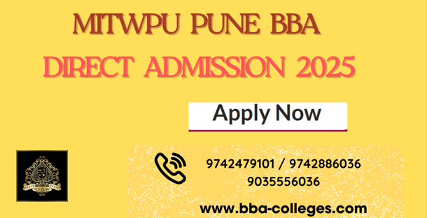 MITWPU PUNE Direct Admission in 2025-26 BBA Batch.